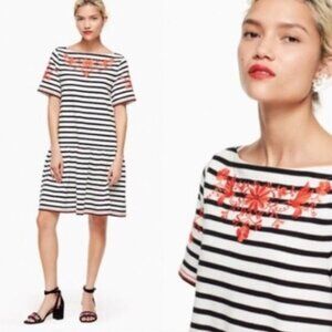 PRICE DROP! Kate Spade Broome Street Stripe Embroidered Dress Size S